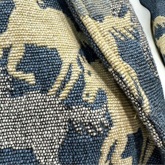 New Identity Carpet Blanket Jacket Horses 100% Cotton Hand Woven  XL NWT - Picture 6 of 11